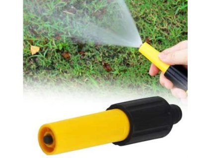 Zavlažovací tryska na zahradní hadici