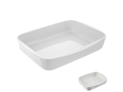 Mísa porcelán zapékací 30,5x24,5x5,5cm  VLNKA