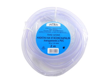 Hadička na stáčení kapalin 2m PVC + klip  CZ