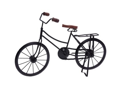 HOMESTYLING Dekorace stojící BICYKL 47 cm černá KO-A78100010cern
