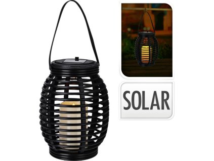 PROGARDEN Lucerna solární 32 cm černá KO-CX2000230