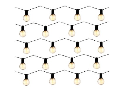 PROGARDEN LED světelný řetěz venkovní 20 žárovek KO-AF5600120