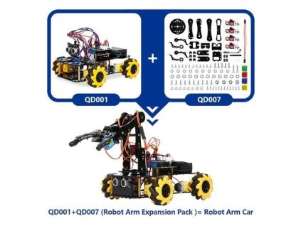 ACEBOTT Rozšiřovací set (robotická ruka) pro autíčka Arduino M390