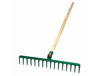 Hrábě železné 14zubů + násada 180cm