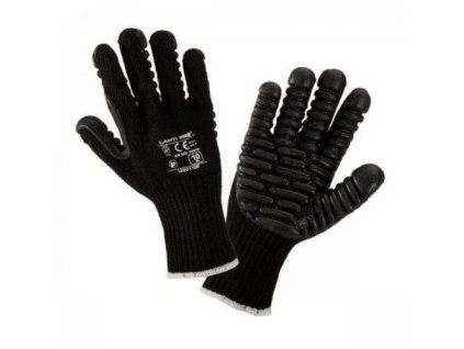 Rukavice antivibrační L290110P, černé, vel. 10, LAHTI PRO, head card