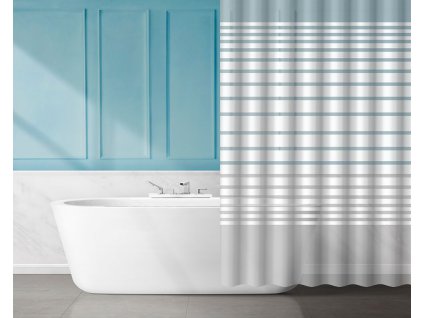 Závěs koupelnový 180x180cm dekor, EVA dekor pruhy