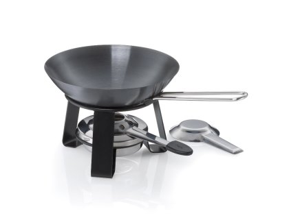 KELA Wok mini Joy ocel černý 15,0cm 18,0cm 0,35 KL-10059