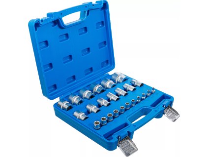 Sada vnitřních nástrčných klíčů 1/4" a 1/2", šestihranné, 24 ks - B2246