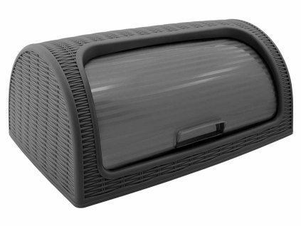 Chlebovka plast 41,5x27x18cm  RATAN grafit