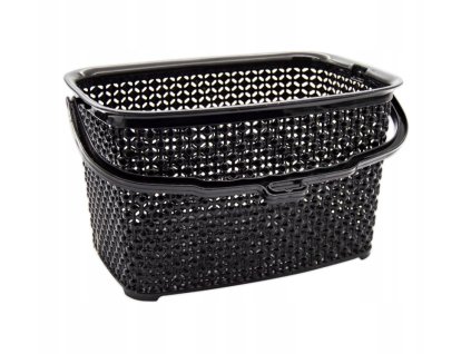 Košík na kolíčky 22x15x13cm  PEARL černá