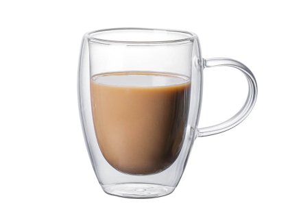 Hrnek sklo 350ml dvoustěnný ucho  TRG-36