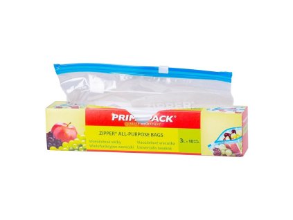 Sáčky Primapack Zipper, víceúčelový na potraviny, 3l, 10ks
