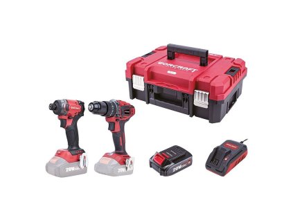 Aku set Worcraft XCUBE030 utahovák 260Nm + šroubovák 50Nm, 20V