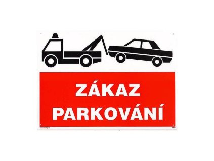 Tabulka - Zákaz parkování (plastová tabulka formátu 297x210 mm)