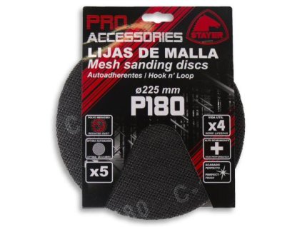 Mřížka brusná k bruskám LP/HP, Ø 225 mm - zrno 80, 5 ks, STAYER