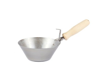 Naběračka zednická fanka ocel, dřevěná rukojeť, 21cm