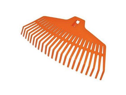 Hrábě na listí ORANGE plastové, 42cm, 22mm