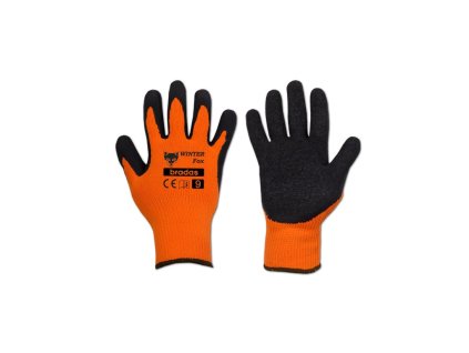 Pracovní latexové rukavice 9" WINTER FOX