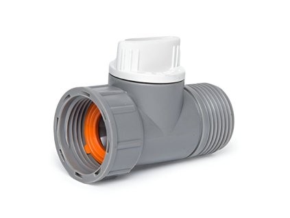 WHITE LINE konektor na kohoutek s vnitřním, vnějším závitem 3/4" a ventilem