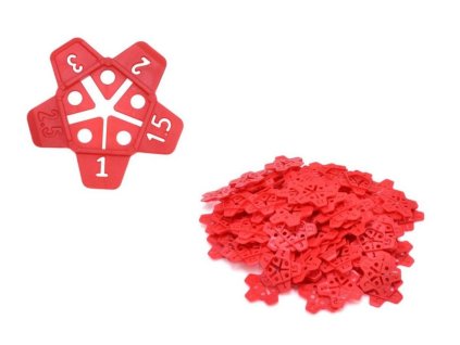 Univerzální distanční spárovací hvězdice 1-3 mm 5v1 100ks GEKO