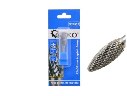 Stopková fréza na kov 12x32mm, plaménková GEKO