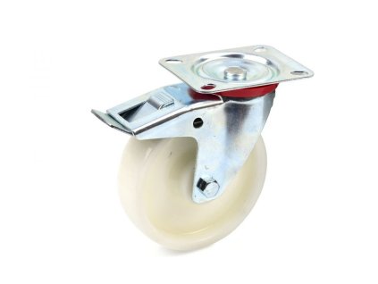 Náhradní otočné kolečko polypropylenové s brzdou 125mm GEKO
