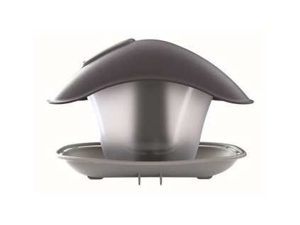 Krmítko pro ptáky BIRDYFEED SQUARE šedý kámen 24,8 cm