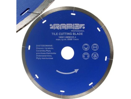 Kotouč řezný diamantový 180x1.6x25.4mm RAPID