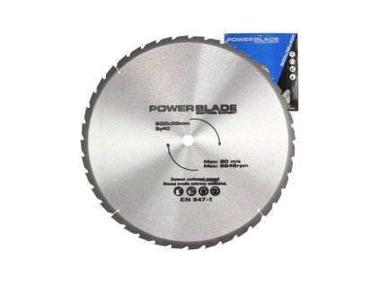 Kotouč pilový s SK plátky (vidiový), 600x40Tx32mm POWER BLADE