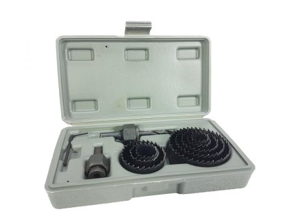 Vrtací korunky do dřeva, sada 11ks MAR-POL