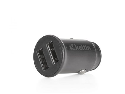 Nabíječka do auta s funkcí rychlého nabíjení 2xUSB, 24W, 4,8A KELTIN