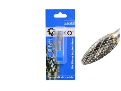 Stopková fréza na kov 10x25mm, plaménková GEKO