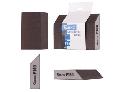 Houba brusná, zkosená, 125x90x25mm, P150 GEKO