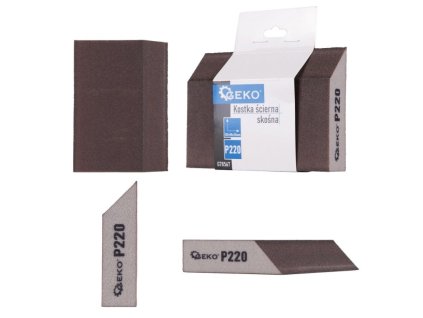 Houba brusná, zkosená, 125x90x25mm, P220 GEKO