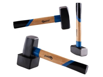 Palice kovová na dlažbu 1,5kg, s gumovým krytem GEKO