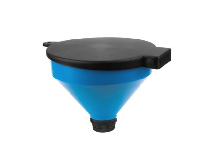 Nálevka pro kontejner na vodu IBC s filtrem DIA, průměr 25cm, vnější závit 2" a krytem