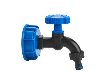 Sada pro kontejner na vodu IBC, uzávěr S60x6 s kohoutkem 1/2"