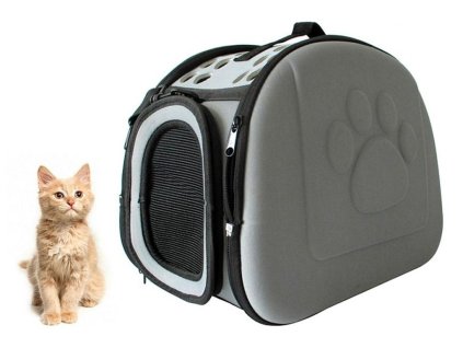 Přepravní taška pro zvířata šedá
