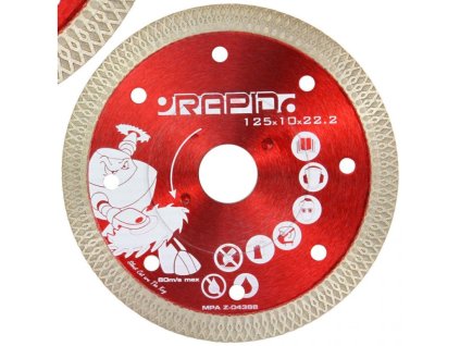 Kotouč řezný diamantový 125x10x22,2mm RAPID