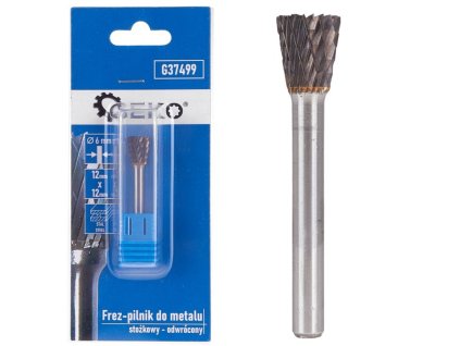 Stopková fréza na kov 12x12mm, obrácený kužel GEKO