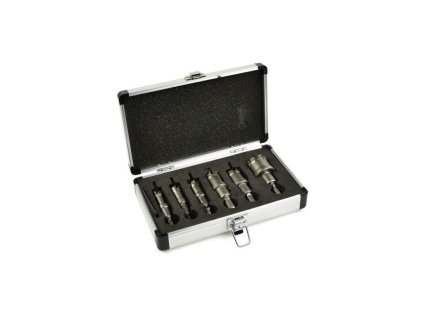 Korunkové vrtáky do kovu TCT, 16 - 35 mm, sada 6 ks GEKO