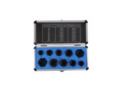 Sada na vytahování stržených šroubů, 10ks GEKO