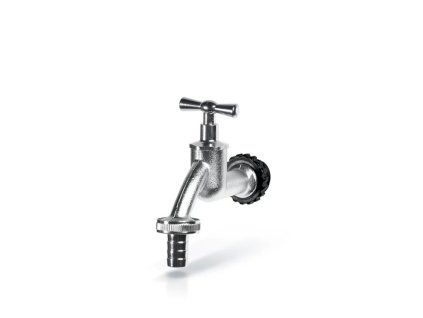 Kohoutek 1/2" pro nádrž na dešťovou vodu, stříbrný TAP