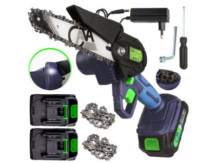 Aku jednoruční řetězová pila 6", 2x21V/ 2000mAh CATA