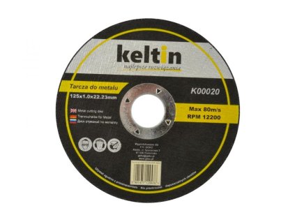 Kotouč řezný na kov 125x1,0x22,2mm KELTIN