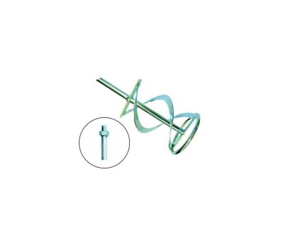 Míchač spirálový 12 cm se závitem M14