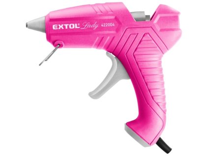 Pistole tavná lepící, ⌀11mm, 40W, růžová EXTOL LADY