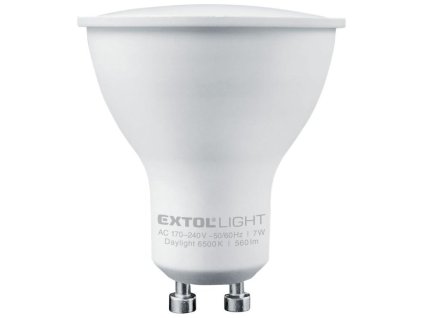 Žárovka LED reflektorová, 6W, 470lm, GU10, denní bílá, EXTOL LIGHT
