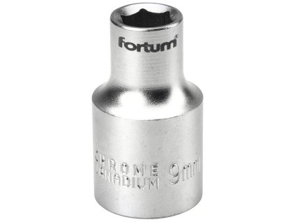 Klíč nástrčný, 1/2', 9,0mm, L 38mm, 61CrV5, FORTUM