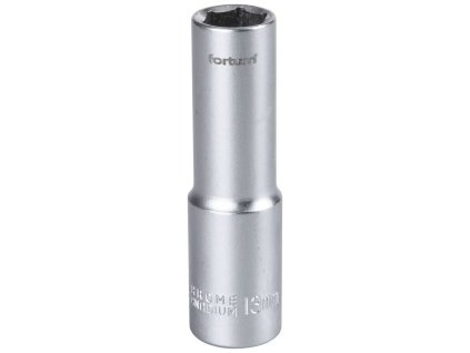 Klíč nástrčný prodloužený, 1/2', 13mm, L 77mm, 61CrV5, FORTUM
